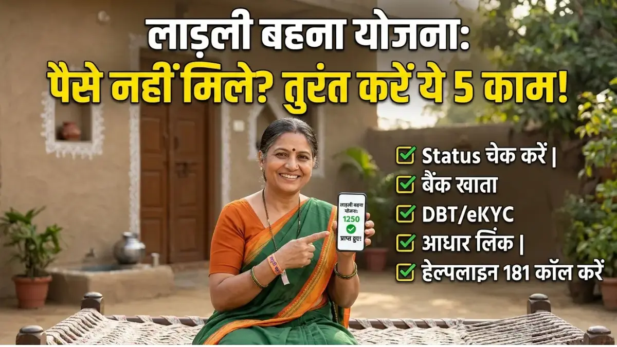 Ladli Behna Yojana status 2026 check karti hui mahilaen, kist ki jankari aur beneficiary list