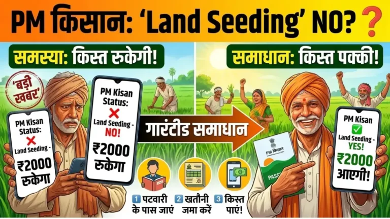 PM Kisan Land Seeding 2026: लैंड सीडिंग (Land Seeding) की समस्या कैसे ठीक करें? आसान तरीका 2 PM Kisan Land Seeding 2026