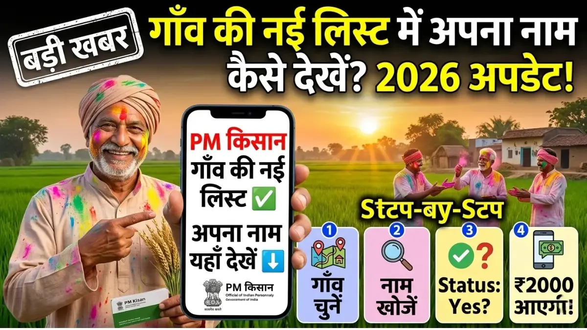 PM Kisan Village List Update 2026: गाँव की नई लाभार्थी सूची जारी, ऐसे देखें अपना नाम 1 PM Kisan Village List Update 2026