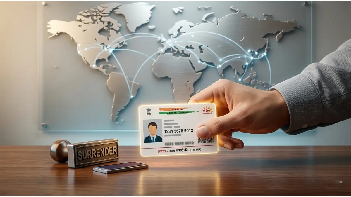 आधार कार्ड को सरेंडर