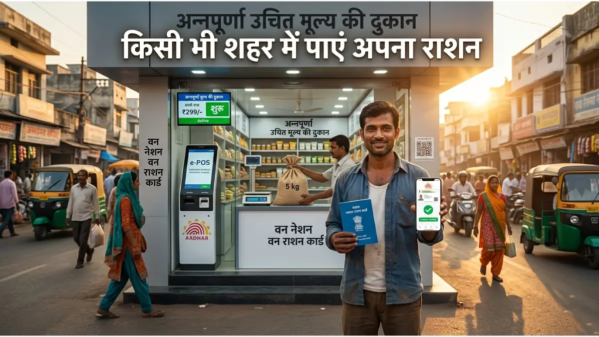 One Nation One Ration Card: अब किसी भी राज्य में उठाएं Free Ration, जानें 2026 की नई Online Method और नियम 1 वन नेशन वन राशन कार्ड