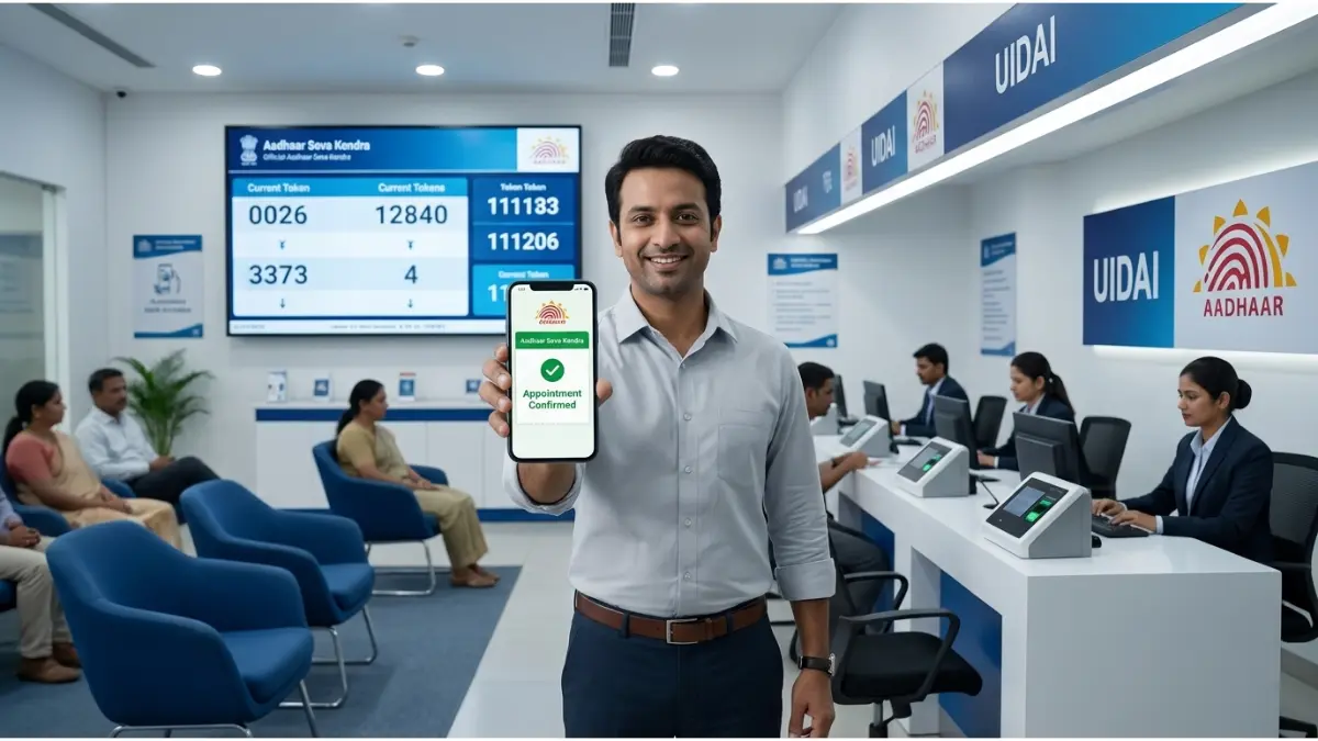 आधार केंद्र की लंबी लाइनों से आज़ादी! 'VIP' तरीके से 10 मिनट में कराएं अपना काम, जानें सरकारी ASK की शानदार सुविधाएं 1 ऑनलाइन अपॉइंटमेंट: 'VIP' एंट्री