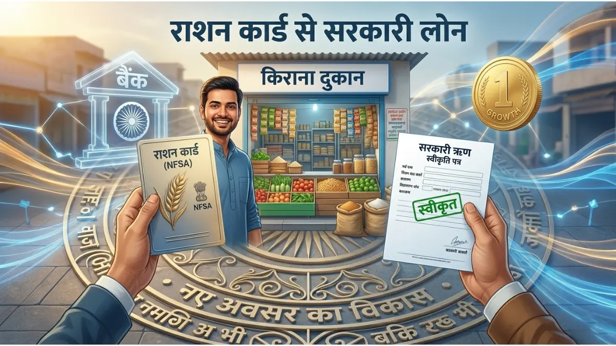 PM Mudra Yojana 2026: राशन कार्ड से कैसे लें ₹10 लाख तक का सरकारी लोन? यहाँ देखें नए Rules और आवेदन का तरीका 1 राशन कार्ड आधारित लोन योजनाएं