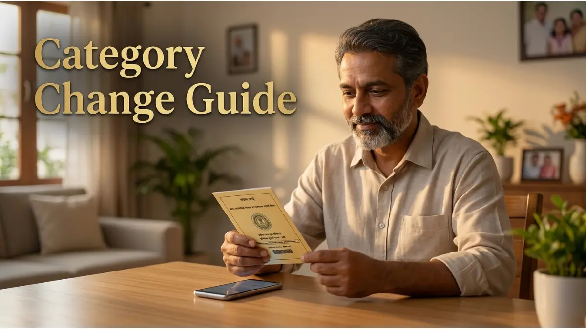 राशन कार्ड श्रेणी अपडेट
