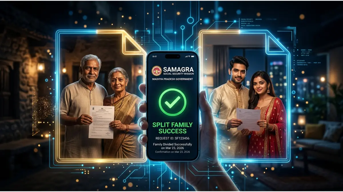 समग्र आईडी से परिवार को अलग (Split) कैसे