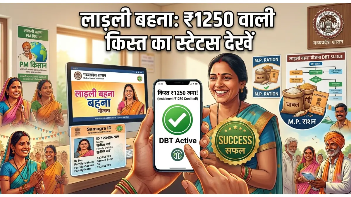 लाड़ली बहना स्टेटस चेकलिस्ट