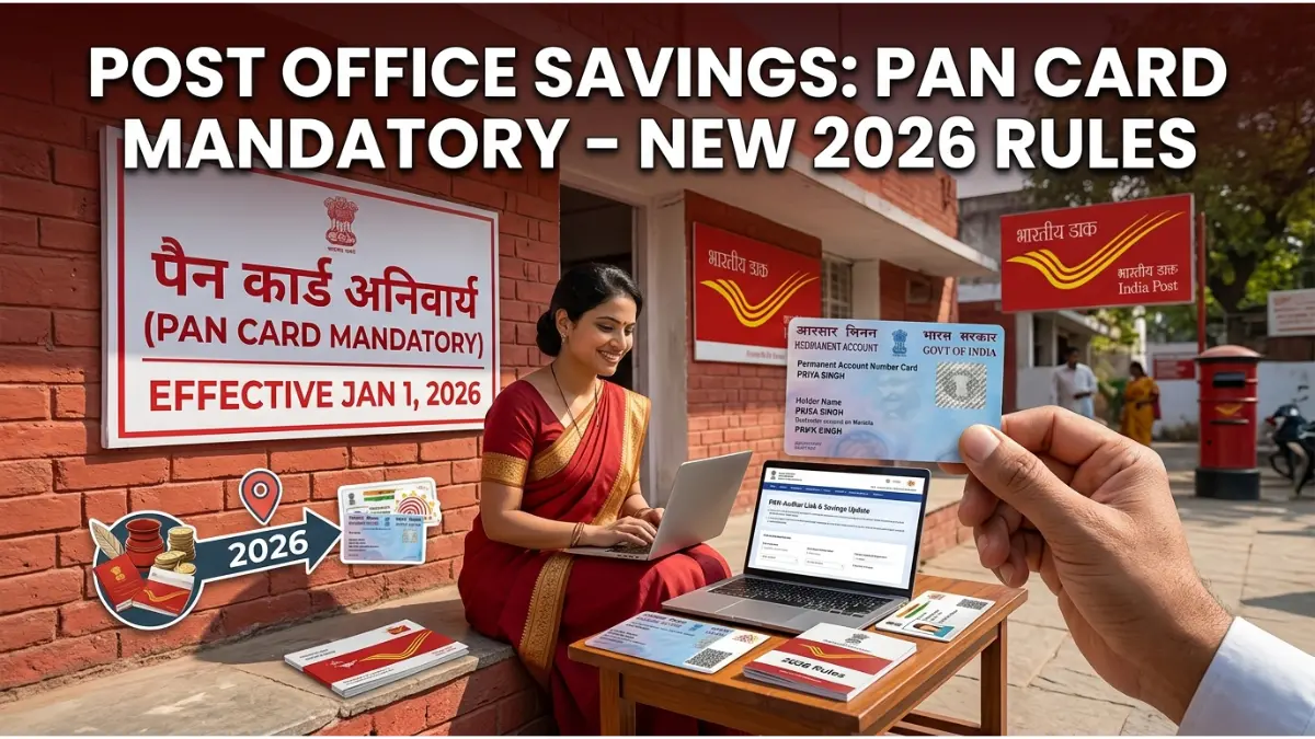 पोस्ट ऑफिस जाने से पहले रुकें! बदल गए PAN Card के नियम, अगर नहीं किया ये काम तो अटक जाएगा आपका पैसा - देखें नई गाइड 1 पोस्ट ऑफिस बचत योजनाएं