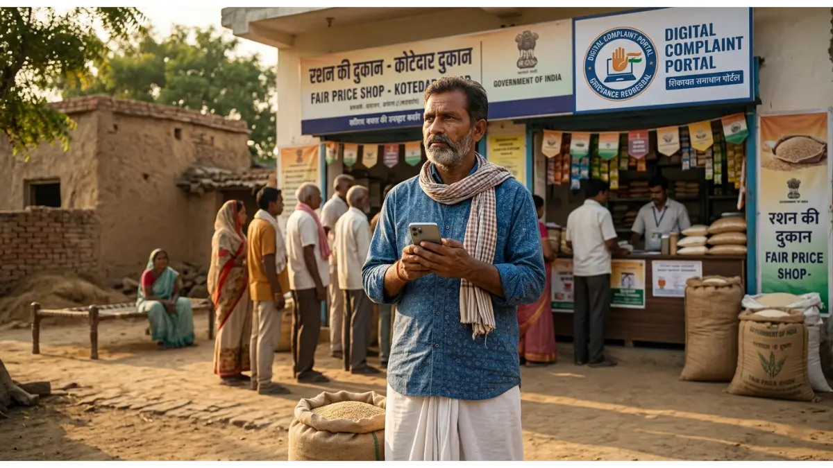 How to Complaint Against Ration Dealer 2026: कोटेदार की शिकायत कहाँ और कैसे करें? यहाँ देखें Toll-Free Number और Online Portal 1 राशन कार्ड शिकायत पोर्टल
