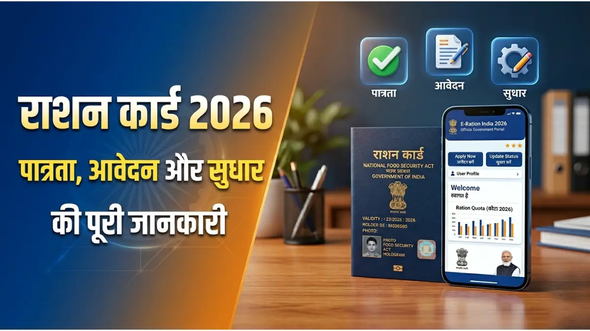 Ration Card Master Guide 2026: राशन कार्ड मास्टर गाइड पात्रता, आवेदन और सुधार की पूरी जानकारी 1 राशन कार्ड