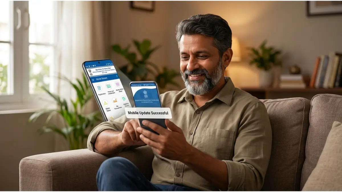 How to Change Mobile Number in Ration Card 2026: राशन कार्ड में मोबाइल नंबर कैसे जोड़ें? यहाँ देखें Step-by-Step प्रोसेस और Direct Link 1 राशन कार्ड मोबाइल अपडेट