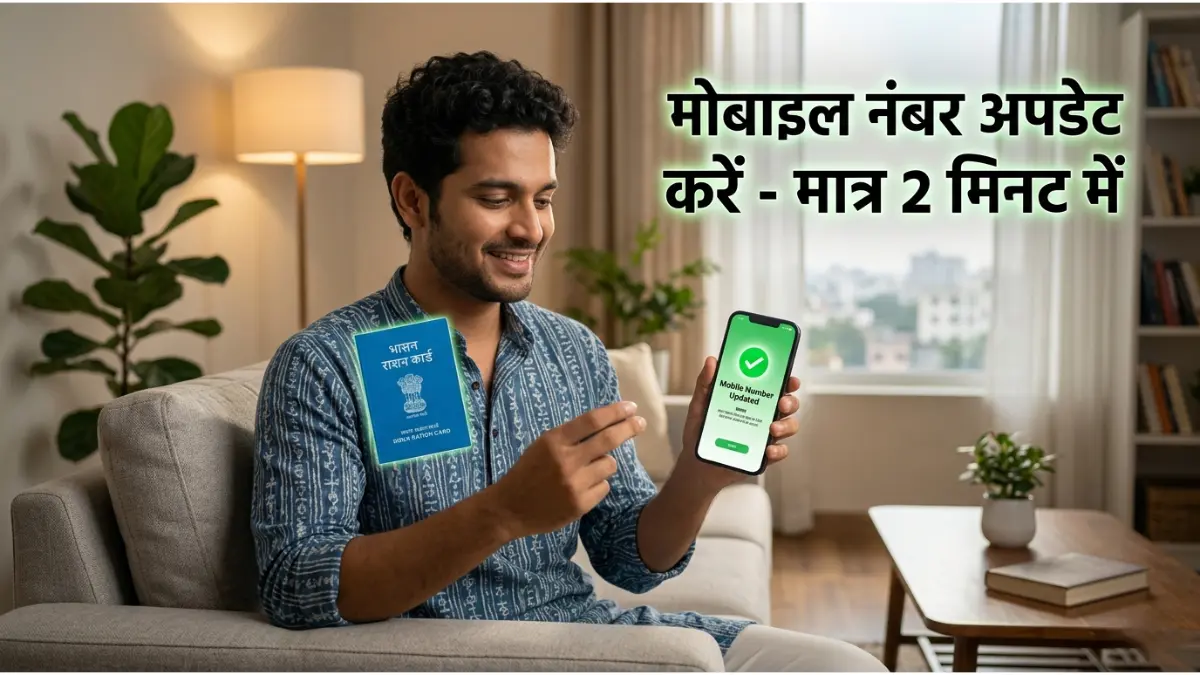 राशन कार्ड मोबाइल अपडेट