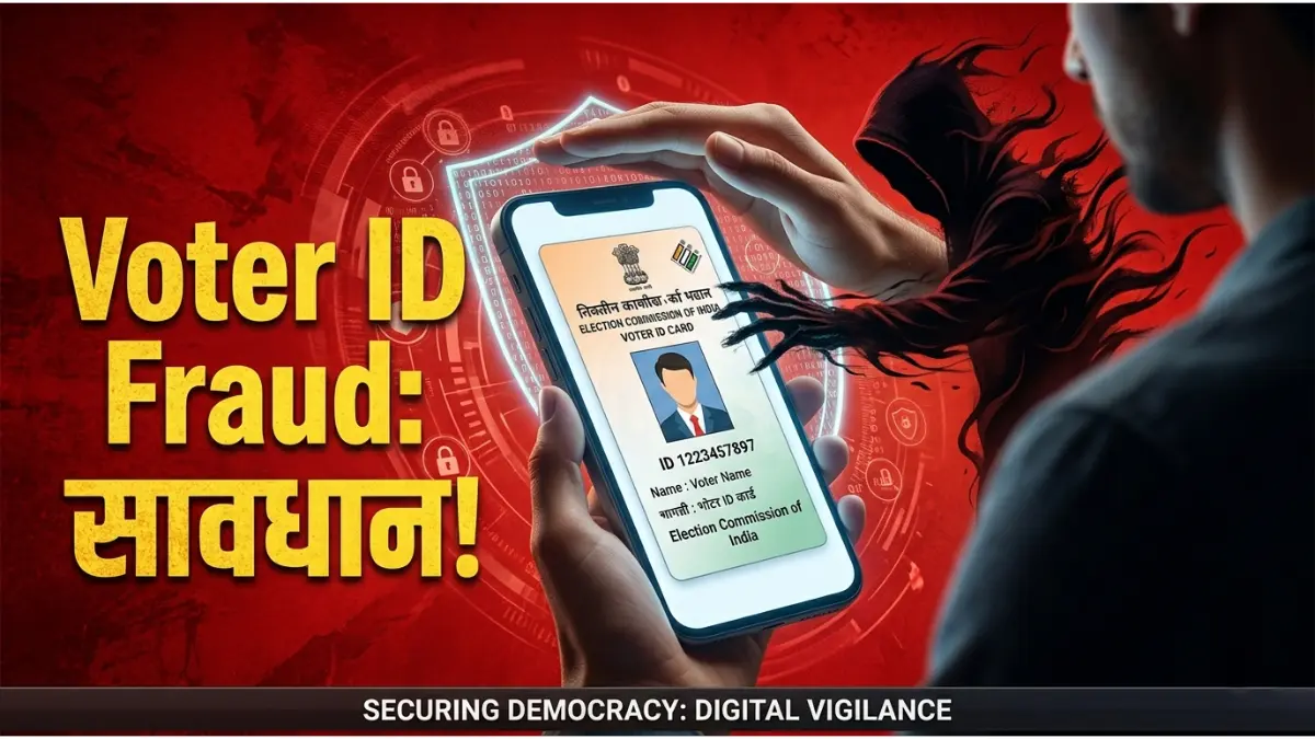 सावधान! कहीं आप भी तो नहीं हो रहे वोटर आईडी फ्रॉड के शिकार? ऐसे रखें अपना डेटा सुरक्षित! 1 वोटर आईडी फ्रॉड