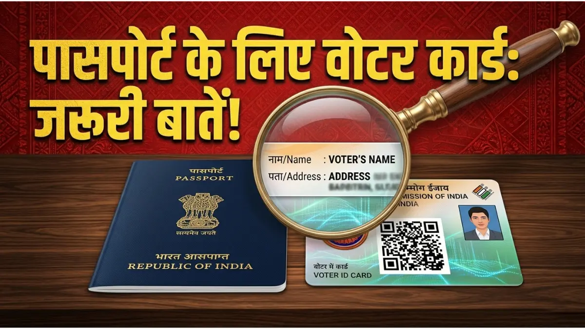 पासपोर्ट के लिए वोटर आईडी कार्ड