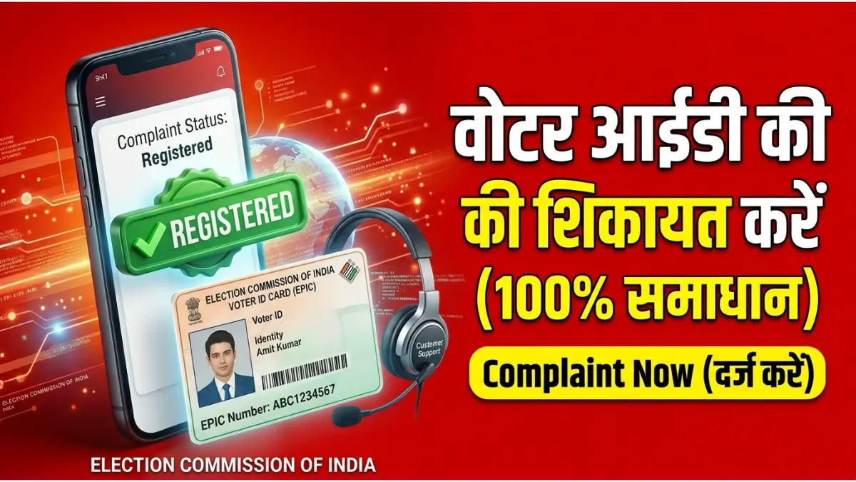 Voter ID Complaint Online: वोटर आईडी की शिकायत ऑनलाइन कैसे दर्ज करें? (2026 समाधान) 1 Voter ID Complaint Online