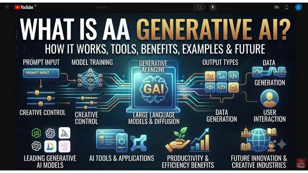 What Is Generative AI How It Works, Tools, Benefits, Examples & Future