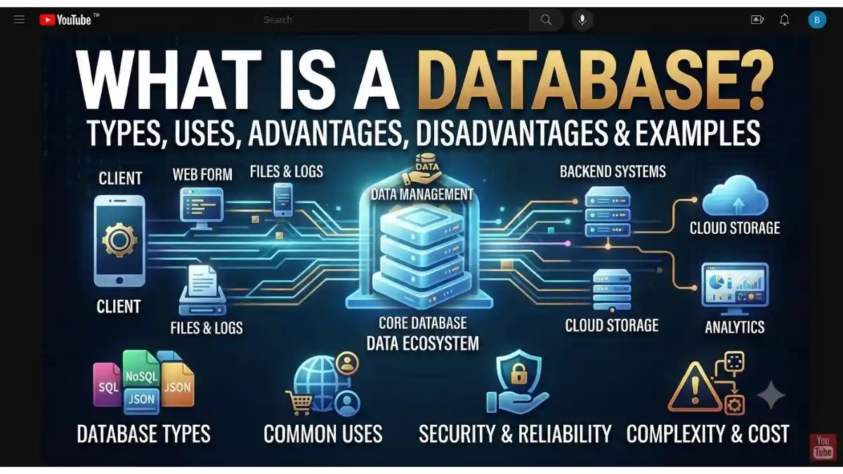 What Is a Database Types, Uses, Advantages, Disadvantages & Examples